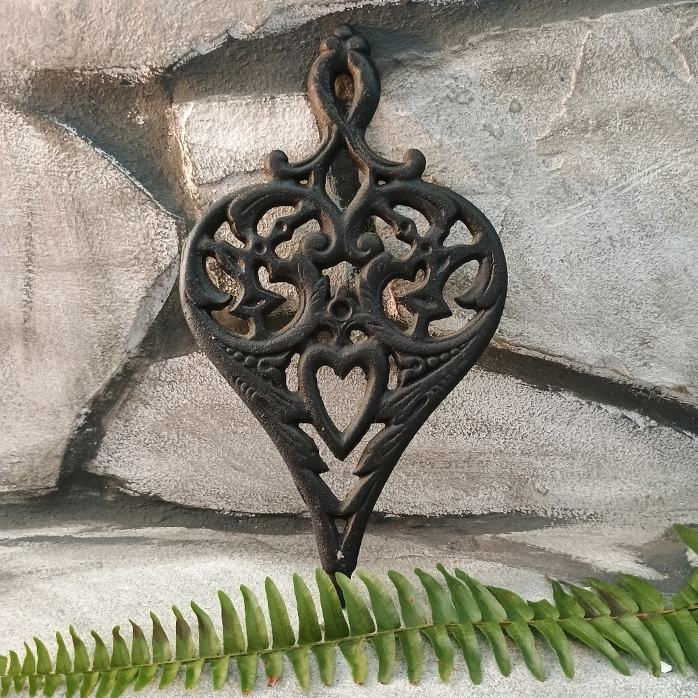 Elegant Black Cast Iron Wall Decor